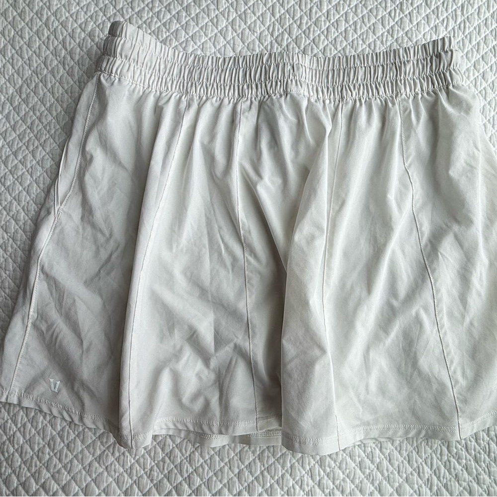 Vuori Clementine Skort White Size L Athletic Tennis Running Skirt - Picture 9 of 12
